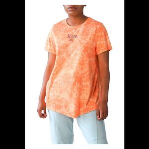 Evryday Jane Women's Love All Graphic Tee Tangerine - Regular